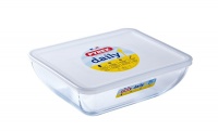 Pyrex Daily Rect Dish with plastic lid 25x20cm - 2.25lt Photo