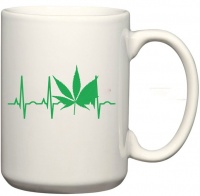 CustomizedGifts Weed Hearbeat Marijuana Coffee Mug Photo