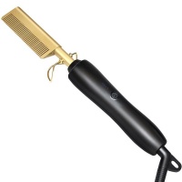 Electric Hair Hot Comb for Women and Men - 2" 1 Straightener/Curling iron Photo