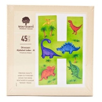 Wentworth Wooden Puzzle - Dinosaurs Alphabet Letter - H Shaped Photo