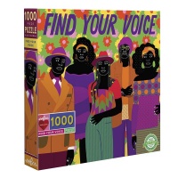 eeBoo Square Family Puzzle - Find Your Voice: 1000 Pieces Photo
