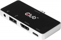 Club 3D USB Type-C 4-In-1 Hub HDMI Type-C Power Delivery USB A Audio Photo