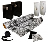 Smart Living B.Moore - Gift-Wrap Kit - Protea – Black and White Pack Photo
