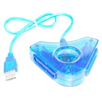 Digital World DW-PU-302 PS2 Player to USB Convertore - Blue Photo