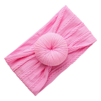 Lizel Harris Girls Cute Light Pink Donut Knot Headband Photo