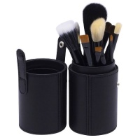Makeup Brush Set with Brush Holder Pot - Black - 12 Piece Photo