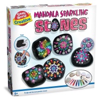 Small World Toys Mandala Sparkling Stones Paint Set Photo