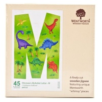 Wentworth Wooden Puzzle - Dinosaurs Alphabet Letter - M Shaped Photo