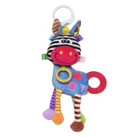Lelebe Fun Zebra Hanging Plush toy with Bell and Teether Photo