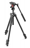 Manfrotto New 290 Light Kit Aluminium 3-Section Tripod with Befree Live Hd Photo