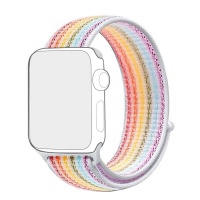 PiFit Nylon Apple Watch Band for 38/40mm - Pastel Rainbow Photo