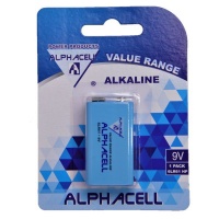 3 Pack of Alphacell Value Battery Size 9v 1-Piece Total 3 Batteries Photo