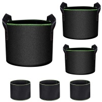 Mix Box Set of 6 Non-woven Breathable Planting Bags Fabric Plant Pots Photo