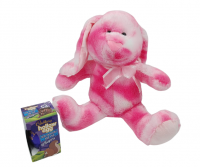Pink Soft Bunny Rabbit Plush Teddy Bear & Chocolate Egg - Easter Gift Photo