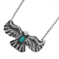 Xcalibur Stainless Steel Eagle With Turquoise Stone Pendant On Chain Photo