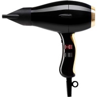 elchim - Professional Hairdryer - Healthy 3900 Ionic - Black / Gold Photo