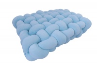 Creative Deco Large Knot Cushion Plush Spandex Blue Photo