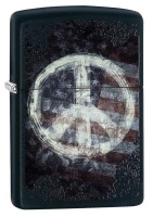 Zippo Lighter - Peace on Flag Photo