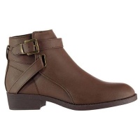 Miso Ladies Buckle Boots - Brown [Parallel Import] Photo