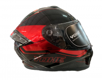 YOHE 977 10# Black/Red Chrome Helmet Photo