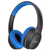 Philips On-Ear Wireless Sport Headphones With Mic - Blue Photo