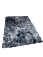 Shaggy Carpet Dark Blue Rainbow 150cm x 200cm Photo