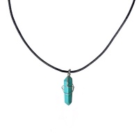 Earth Stone Collection - Wire Wrapped Turquoise Stone Necklace Photo