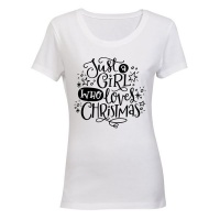A Girl Who Loves Christmas - Ladies - T-Shirt Photo