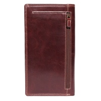 Bag Addict Nuvo - Brown Genuine Leather Travel Wallet 153 Photo