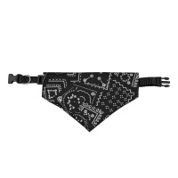 Black Adjustable Dog Bandana Collar Photo
