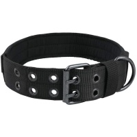 Adjustable Tactical Nylon Dog Training Collar with Metal Buckle - Green Photo