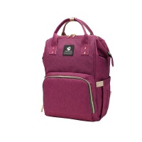 Multi-Function Large Capacity Waterproof Travel Diaper Backpack - Purple Photo
