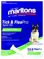 Marltons Tick & Flea Spot-On Pro Small Dogs 0.67ml Photo