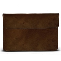 DoringBoom 15" Genuine Leather Laptop Sleeve - Square flap Photo