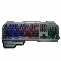 USB Esports Wired Mechanical Keyboard Backlit Gaming KeybOardH/and Rest Photo