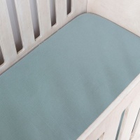 PHLO Studio - Duck Egg Muslin Large Cot Fitted Sheet Photo