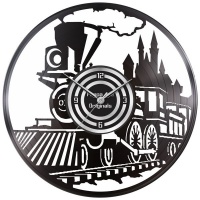 Pappa Joe - Custom Vinyl Wall Clock - Steam Train Photo