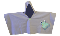 ThatGr8 Kadopi Frog - Grey - Kids Hooded Microfibre Towel Photo