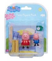 Peppa Pig 2 Pack Figures - Peppa & George Bedroom Theme Photo