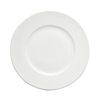 Hotel Collection - White Impressed Dinner Plate Set of 4 Photo