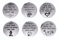 Zawadi Fridge Magnets – Gift Set of 6 - English inspirational designs Photo