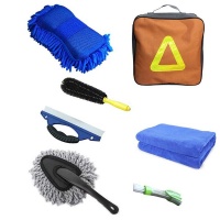 Portable Car Cleaning Tools Kit - 7 Piece Photo