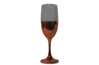 Crockery Centre Champagne Glasses 190ml 6 Piece Half Rose Gold Base Photo