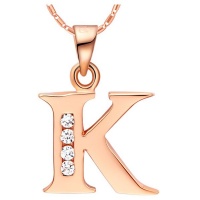 Unexpected Box Rose Gold Letter K Necklace Photo