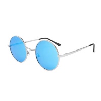 Sophie Moda- Polarised Round-Rimmed Teashade Sunglasses: Lennon Collection Photo