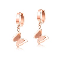 Ladies Rose Gold Dangling Butterfly - ER-GE452-RG Photo