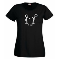 Think Out Loud Women "Oh Snap" Short Sleeve Tshirt Black Photo