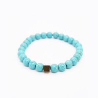 Natural Handmade Precious Turquoise Healing Stone Bracelet Photo