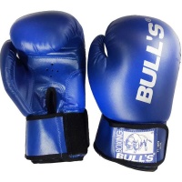 Fury sports Bulls Boxing Gloves Blue - Leather Photo