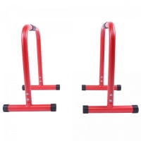 GORILLA SPORTS SA - Push-up Stand Bar Parallettes Red Photo